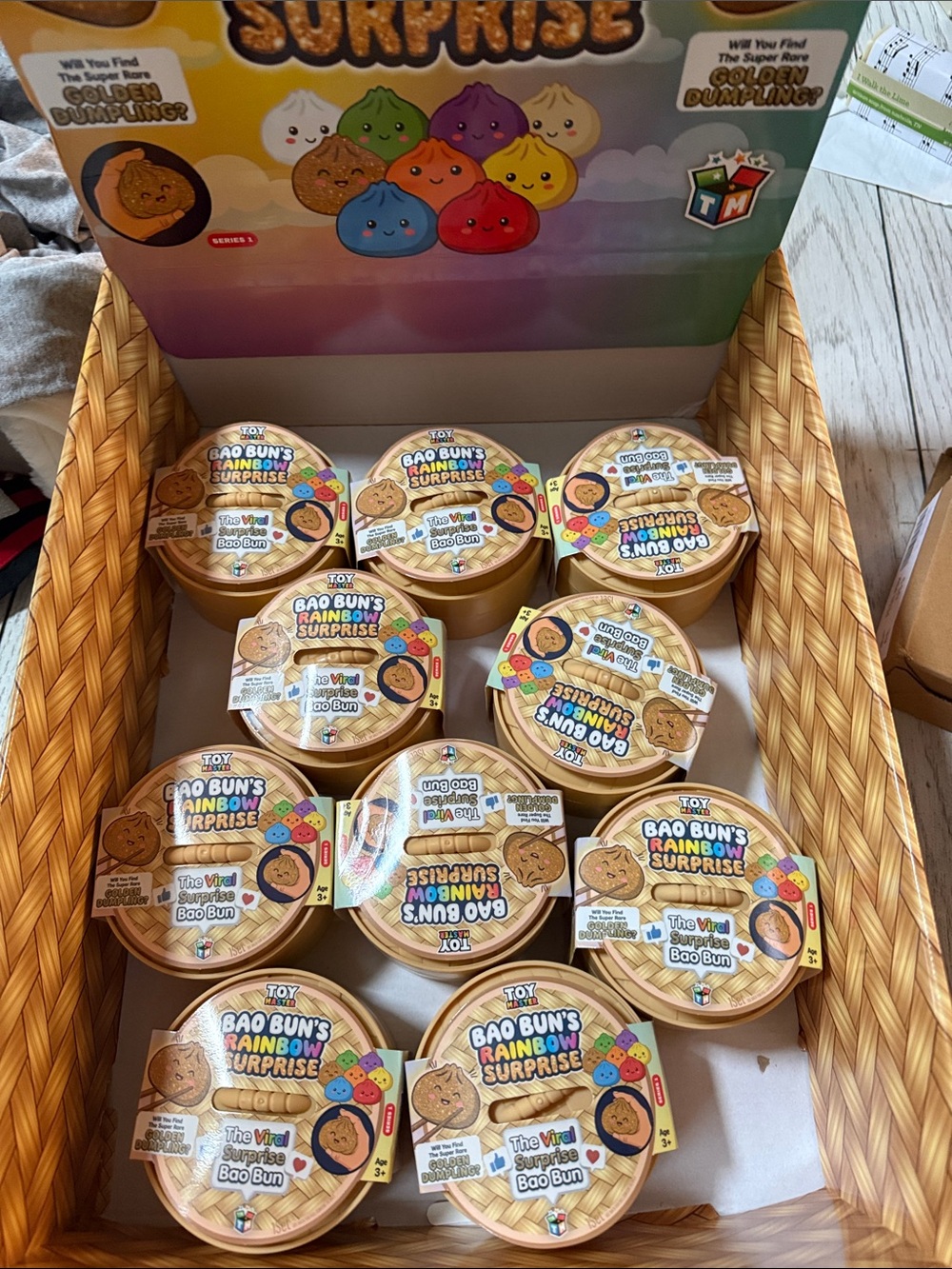 The viralRMS dumplings from ticktock still sealed the glitter one is still there